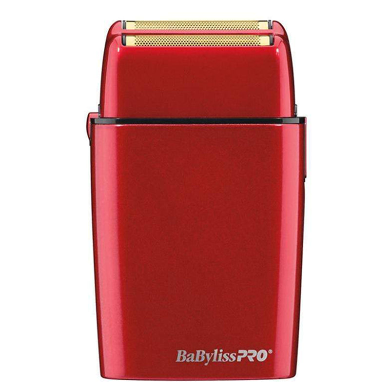 BaBylissPRO FX02 Metal Double Foil Cordless Shaver (Red)