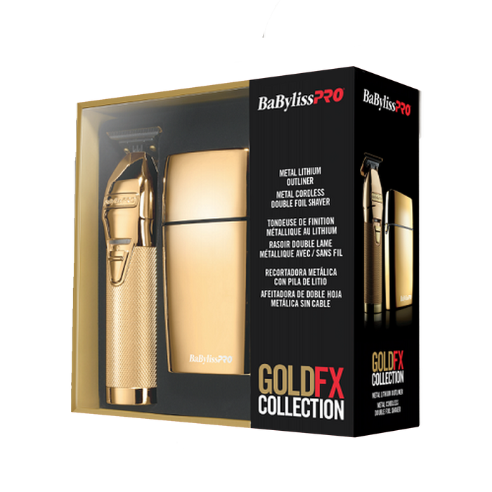 BaByliss PRO GoldFX Collection Combo - FX787G Trimmer & FXFS2G Shaver