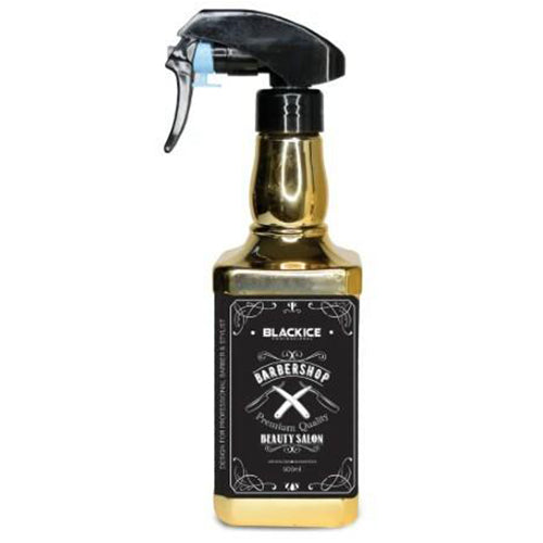 Black Ice Barber Shop Spray Bottle Gold - 16.9oz