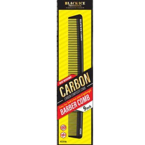 Black Ice Carbon Combs 9" Barber Comb