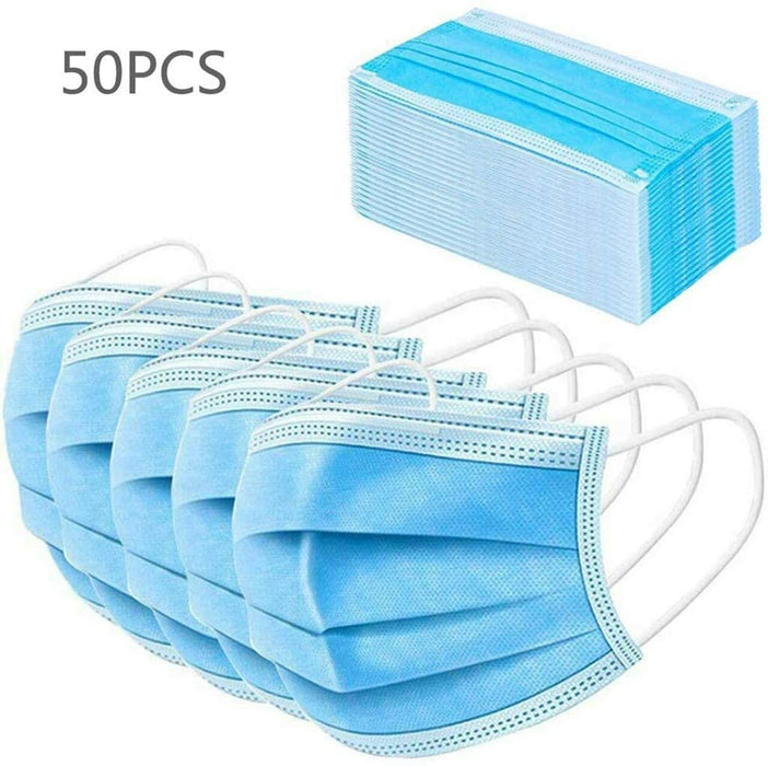 Disposable Masks Blue Bulk (50 pack)