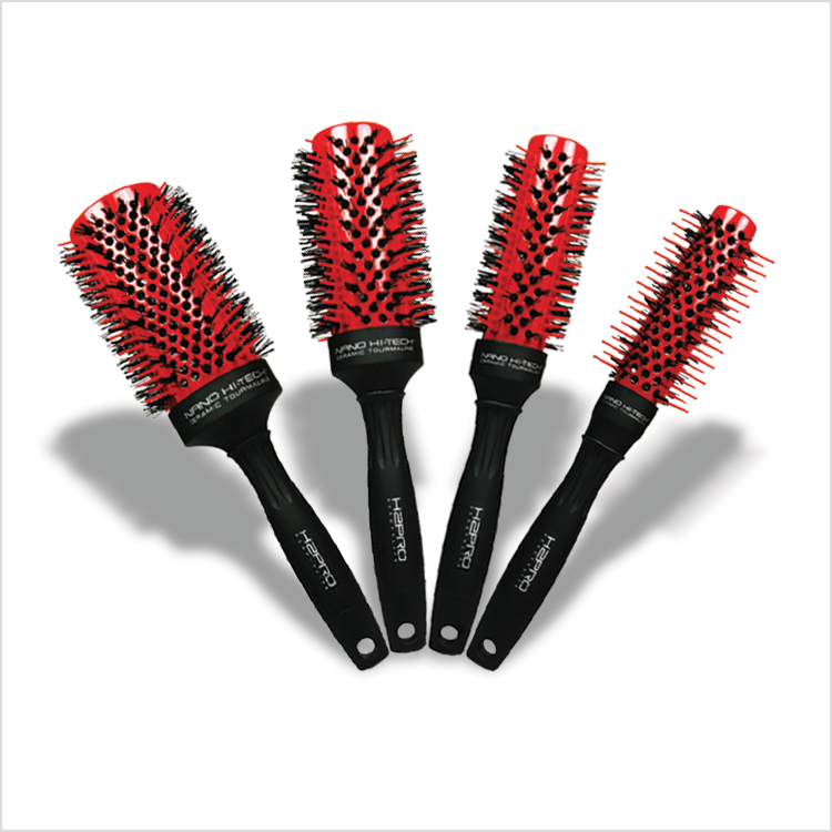 H2PRO Ceramic Vented Radial Brush Nylon/Silicone (4 Sizes)