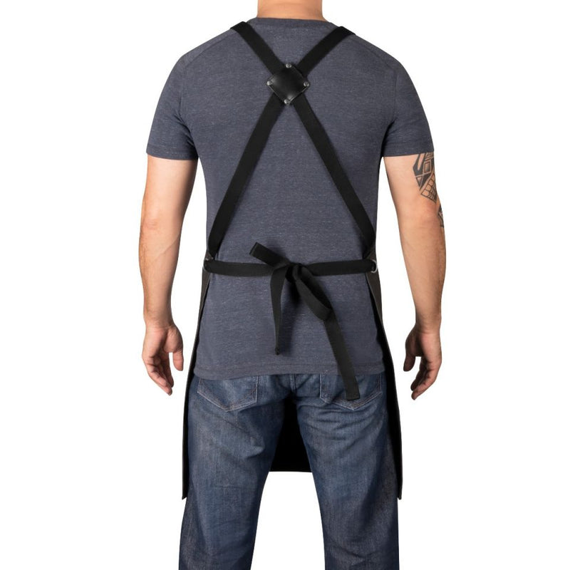 Heavy Weight Waterproof Professional Barber/Salon Apron Cross-Back Strap