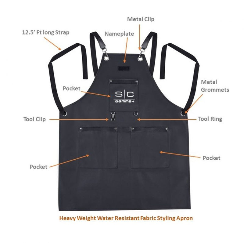 Heavy Weight Waterproof Professional Barber/Salon Apron Cross-Back Strap