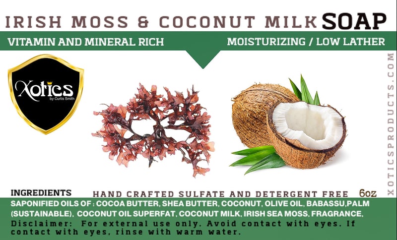 Xotics Irish Moss & Coconut Milk Body Bar