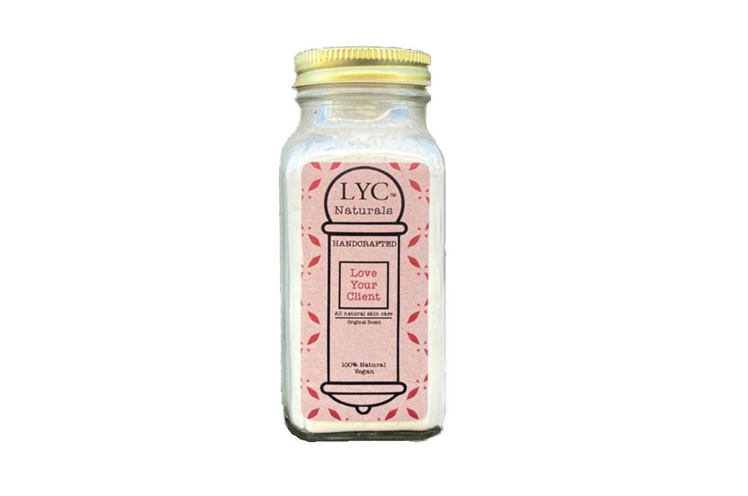 LYC - All Natural Skin Talc Powder, Leche Scent