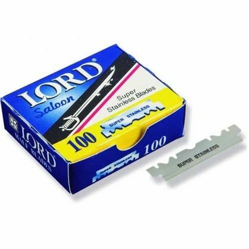 Lord Saloon Single Edge Super Stainless Blades - 100 pcs