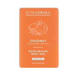 SUNAROMA Soap - Coconut, Moisturizing Body Bar