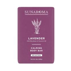 SUNAROMA Soap - Lavender, Calming Body Bar