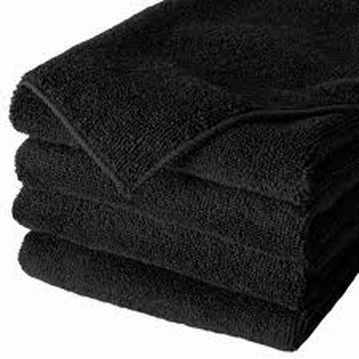Towels - Cotton Terry Black