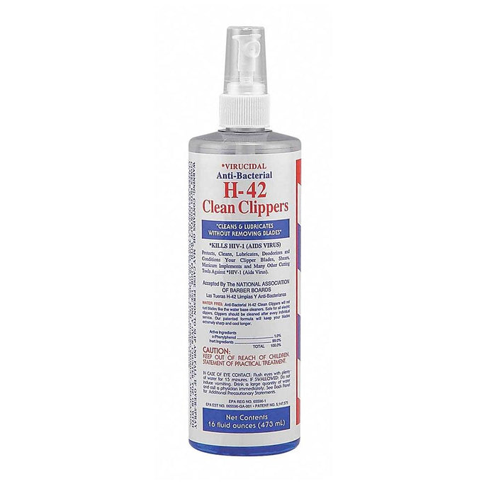Virucidal Anti-Bacterial H-42 Clean Clippers® (16 oz spray)