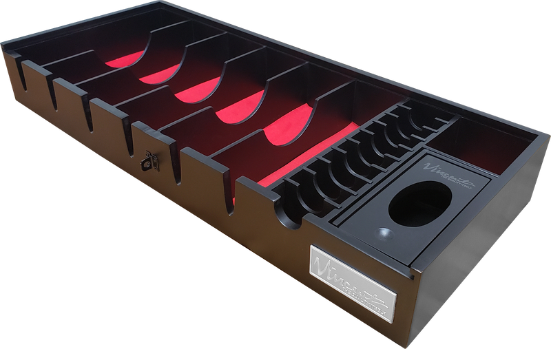 Vincent Professional Tray Station Organizer (Black)