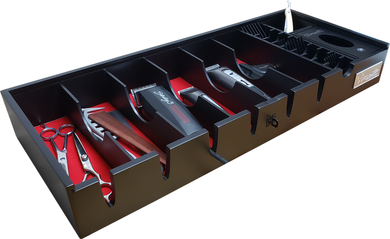 Vincent Professional Countertop Tray Station Organizer 8 (Black)